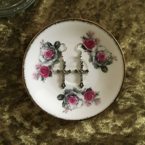 náušnice - kříže i s ježíšem