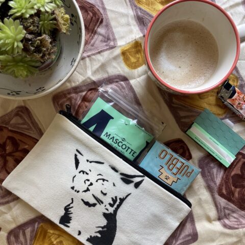 Taštička s autorským motivem - Kocour