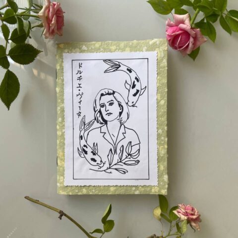 Ručně vyráběný notes - Koi Fish